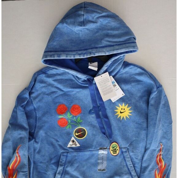 Nike DZ3053 480 Men's Sz Medium Blue Game Royal Pullover Hoodie Sweatshirt $120 - Picture 5 of 9